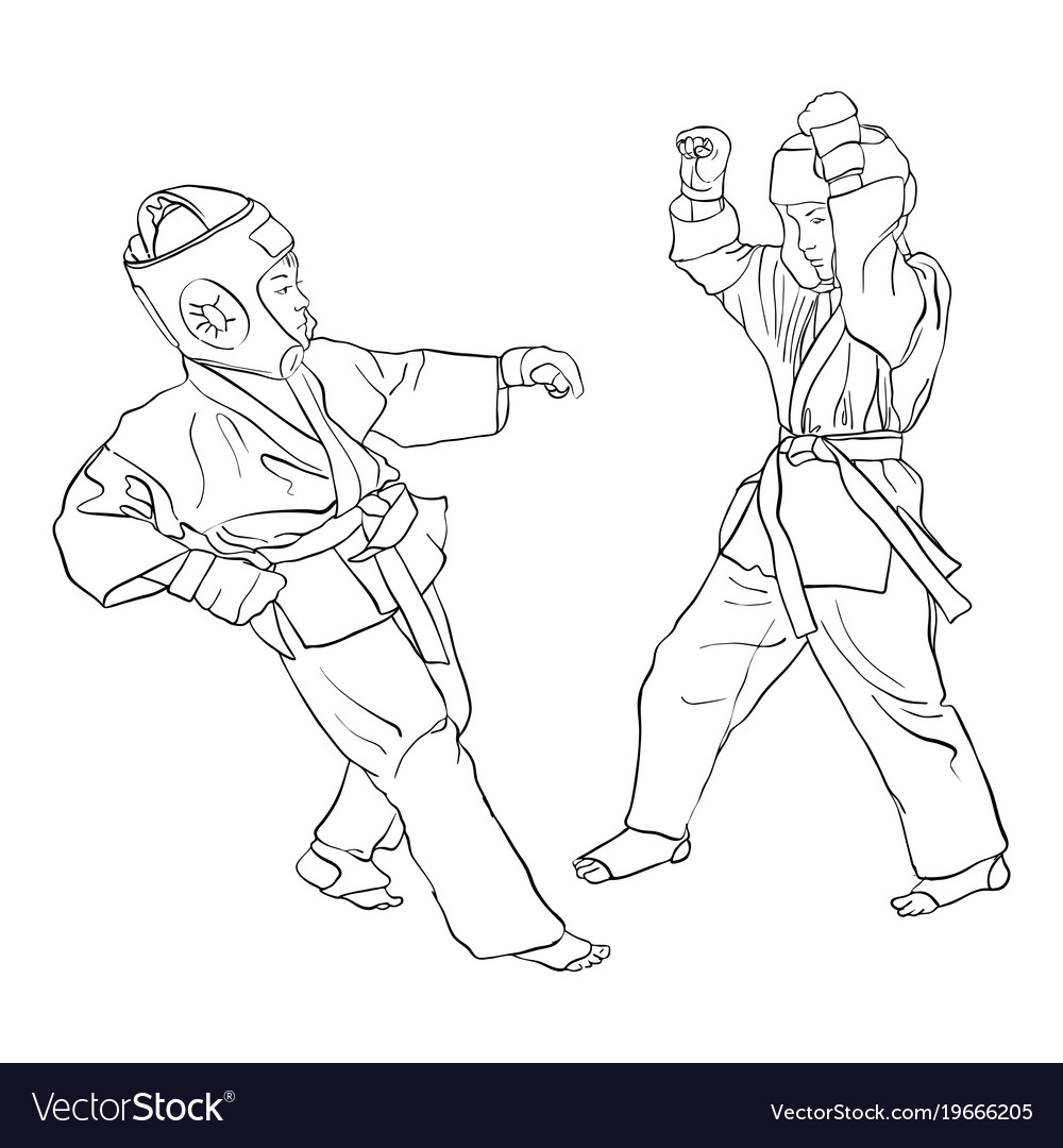 Fighting boys Royalty Free Vector Image - VectorStock