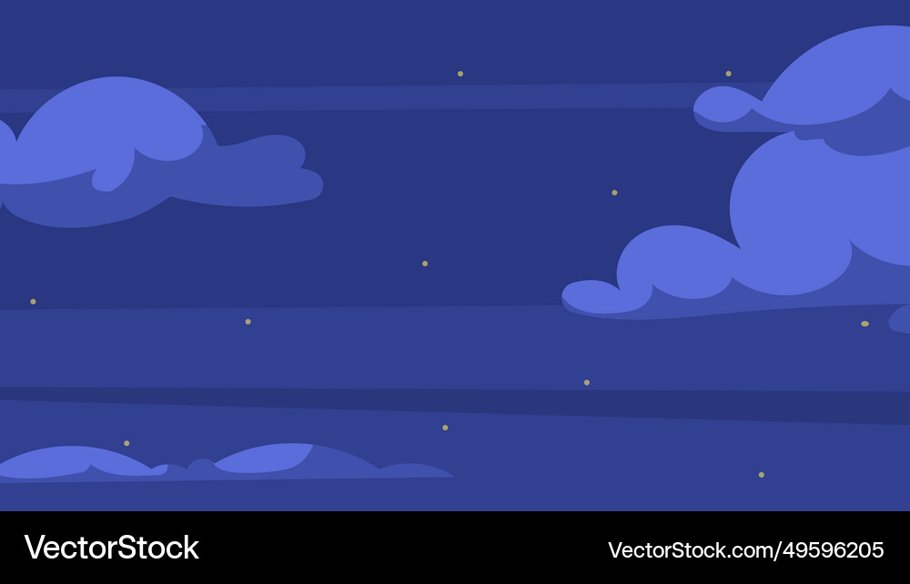 Night cloudy sky Royalty Free Vector Image - VectorStock