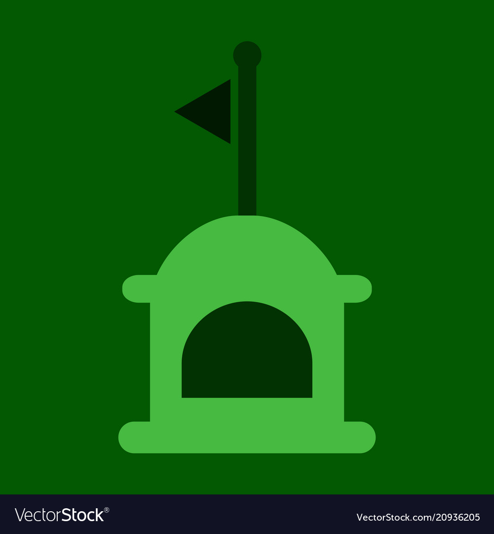 Realistic lighthouse building isolated