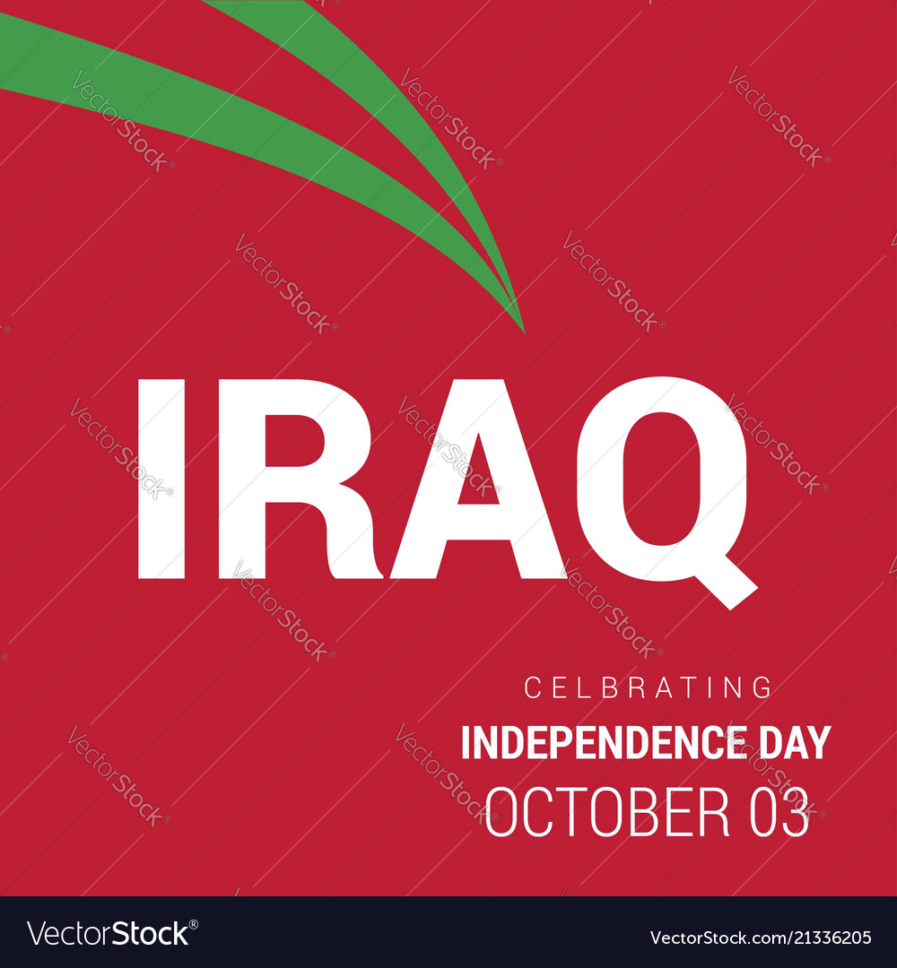 Republic of iraq independence day patriotic