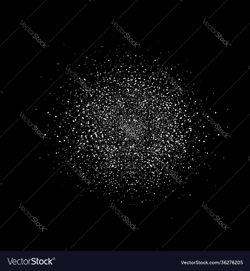 Sparkling Dust Scatter - Black Background