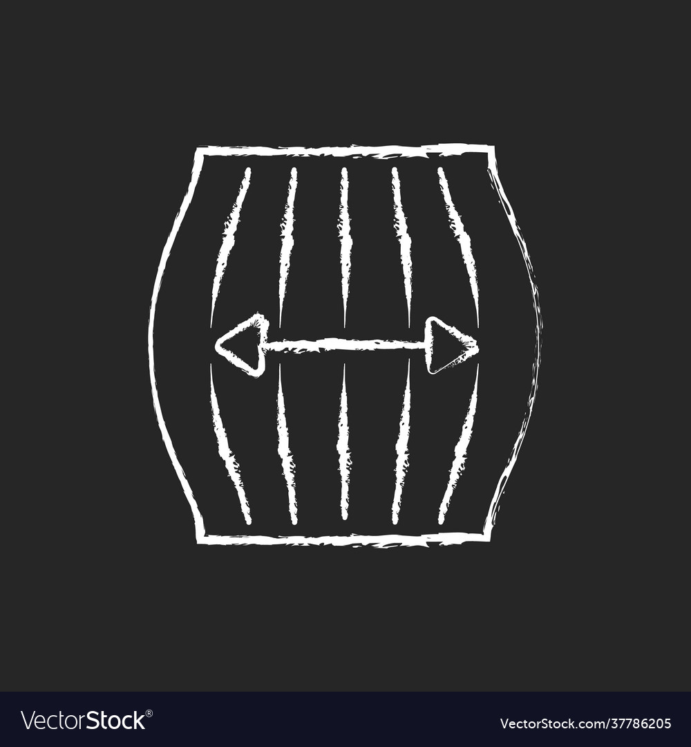Stretch fabric property chalk white icon on black Vector Image Stretch fabric property chalk white icon on black