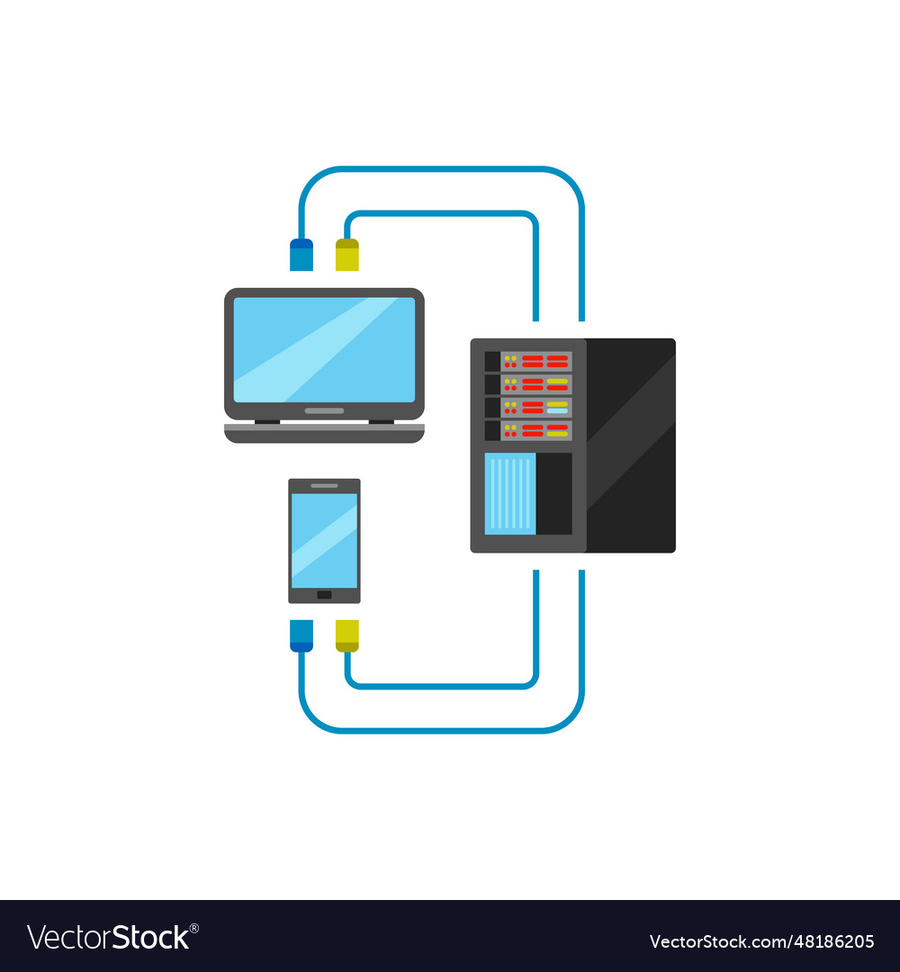 Web hosting icon vector image Web hosting icon