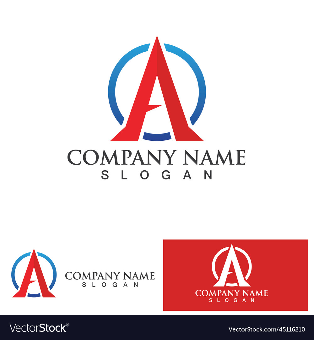 A letter logo template