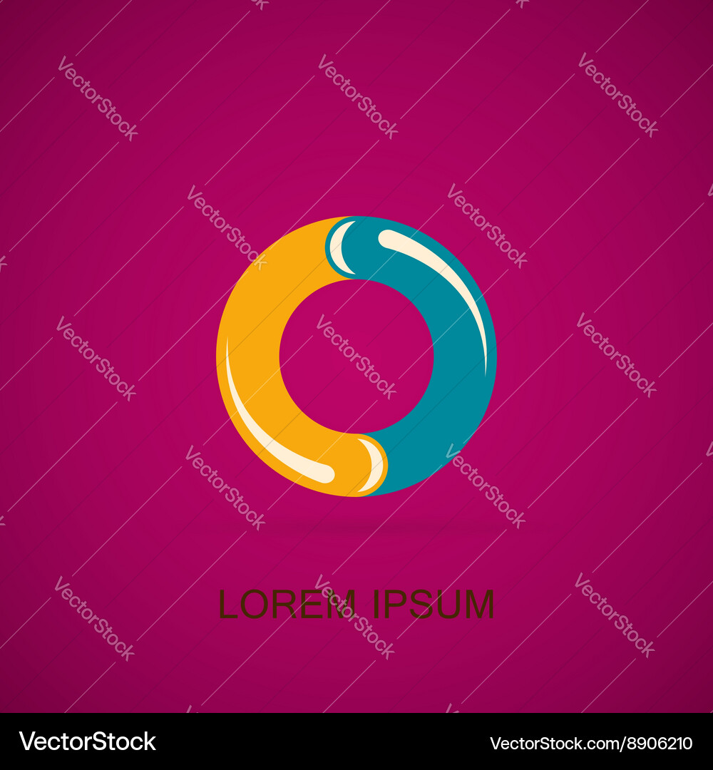 Abstract circle logo Royalty Free Vector Image