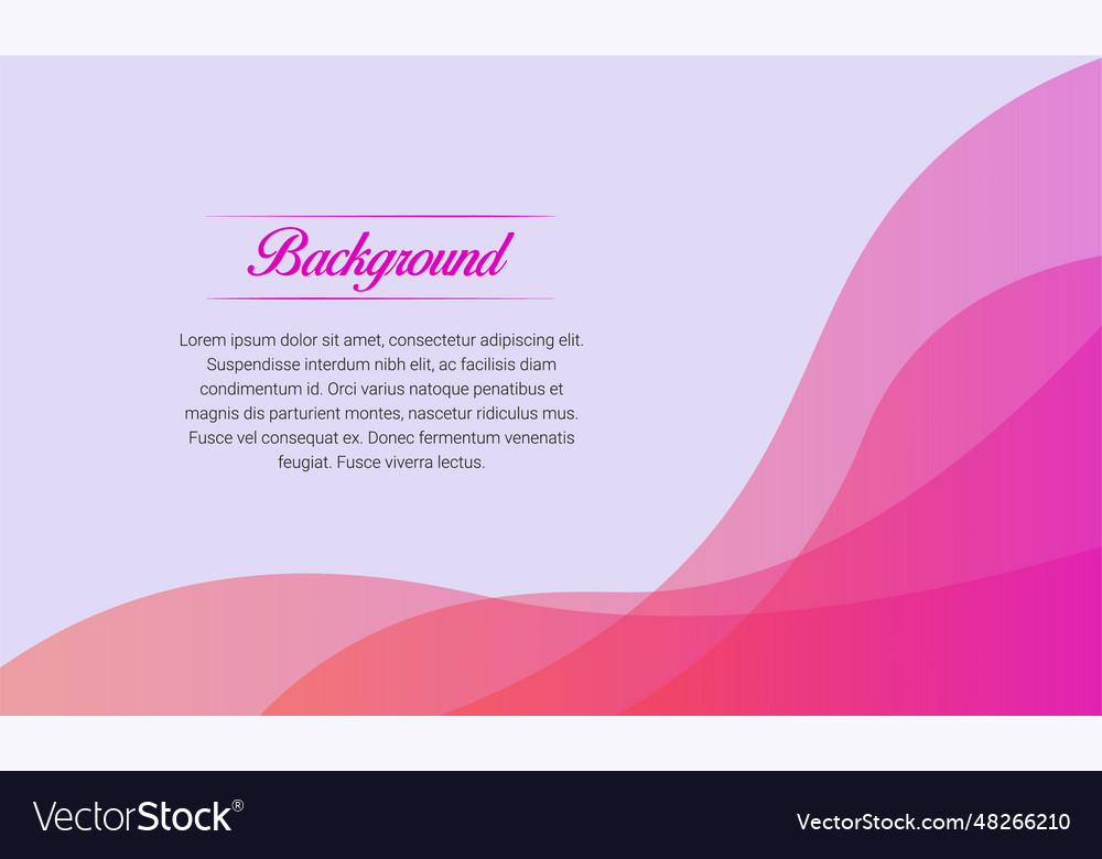 Elegant pink wave presentation background