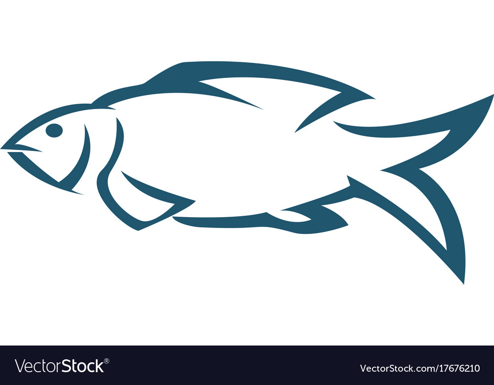 Download Fish logo template Royalty Free Vector Image - VectorStock