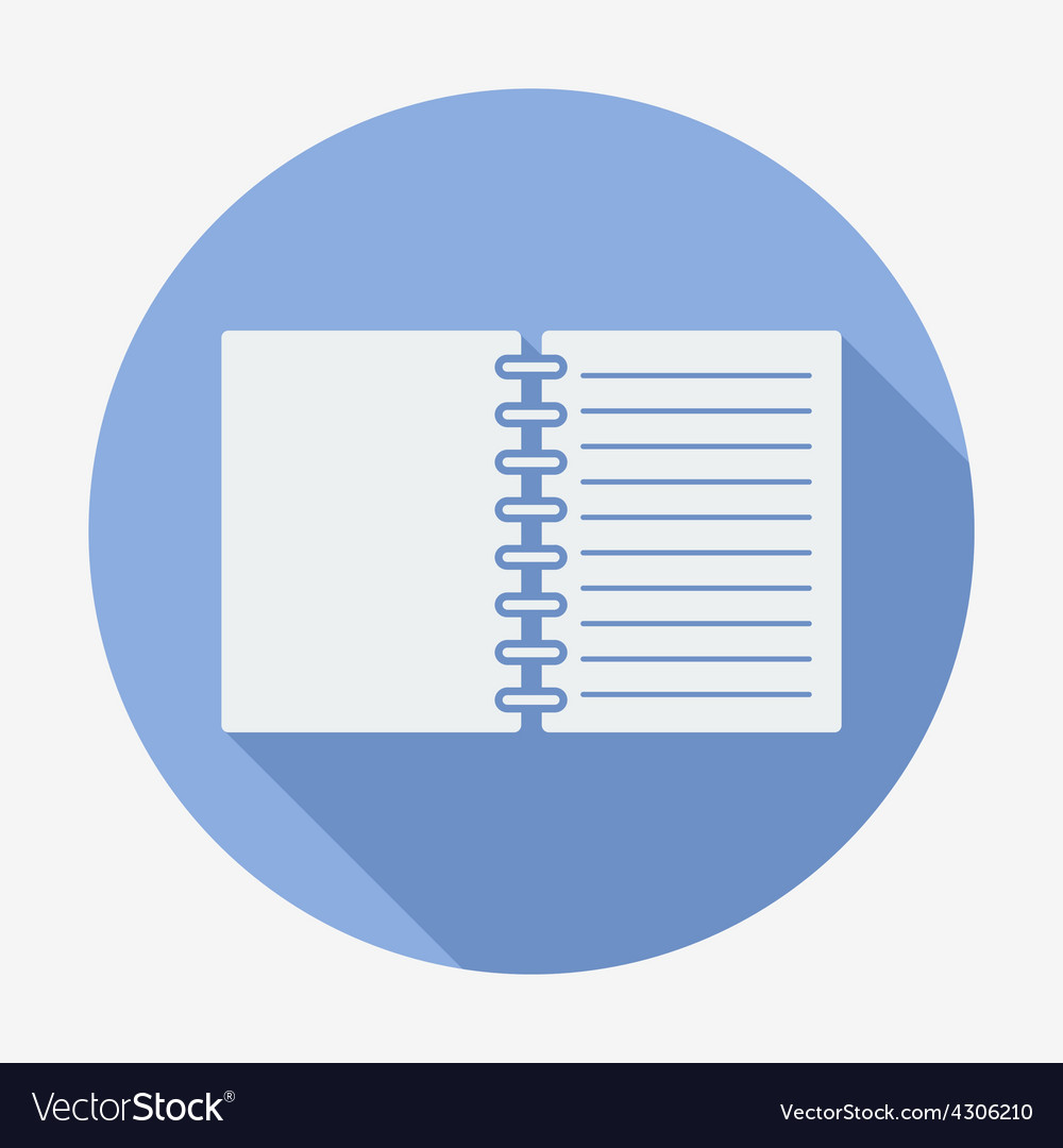 Flat style icon notebook