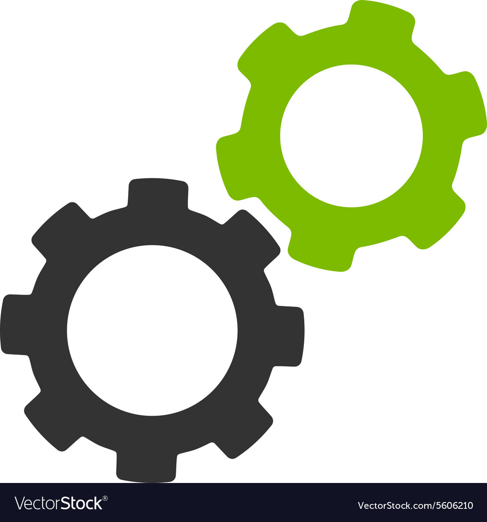 Gears icon from commerce set