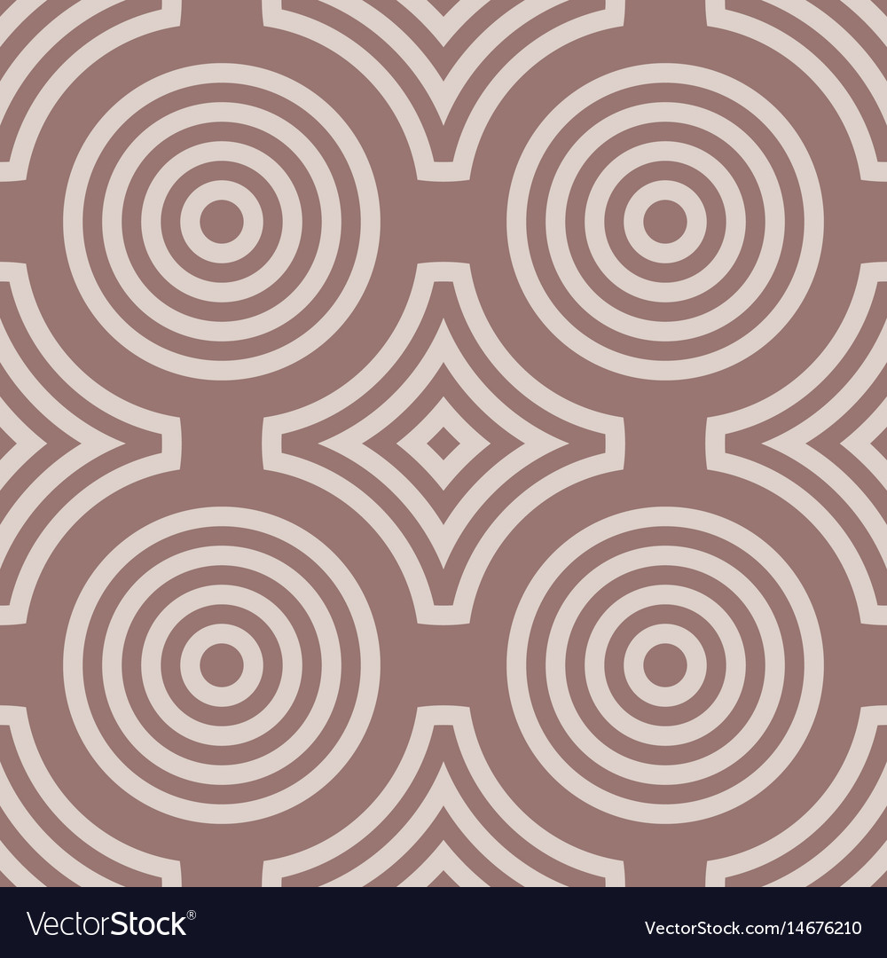 Geometric round shape seamless pattern