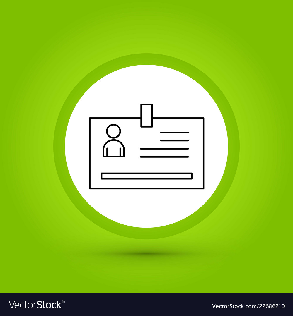identity card icon in creative design with vector image id card creative design