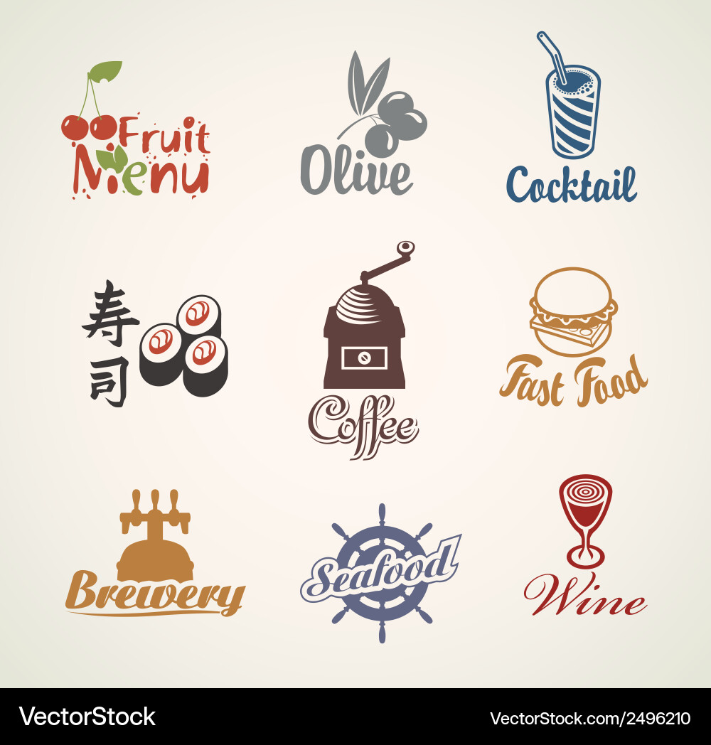 Label set Royalty Free Vector Image - VectorStock