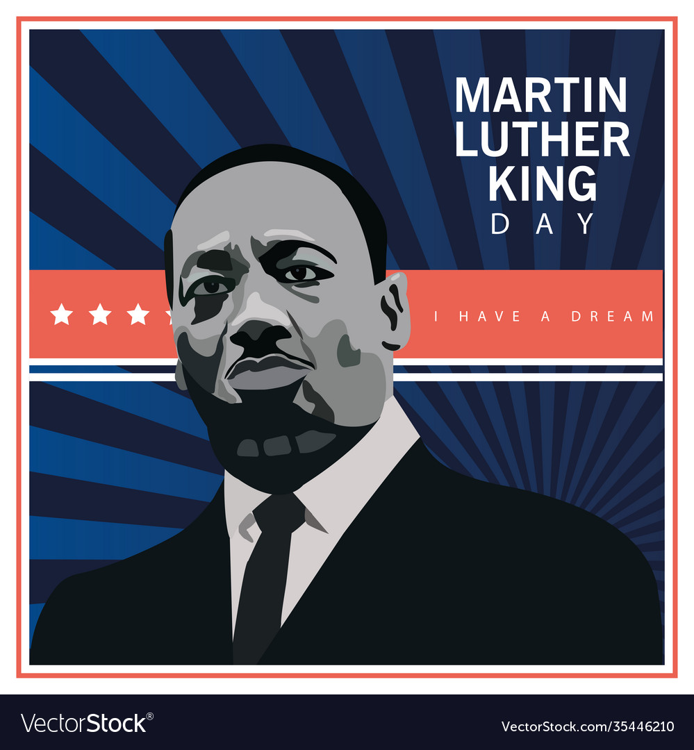 Martin luther king character celebration day