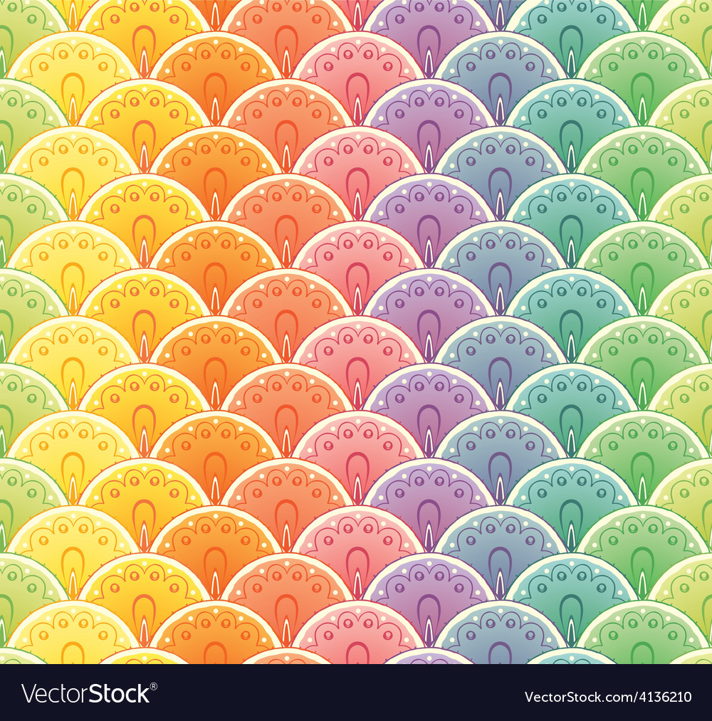 Rainbow Fan Pattern
