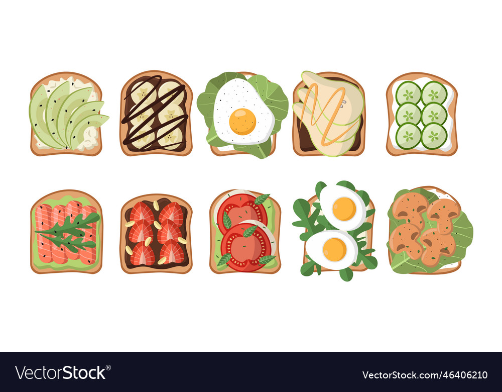 Sandwiches with different ingredients