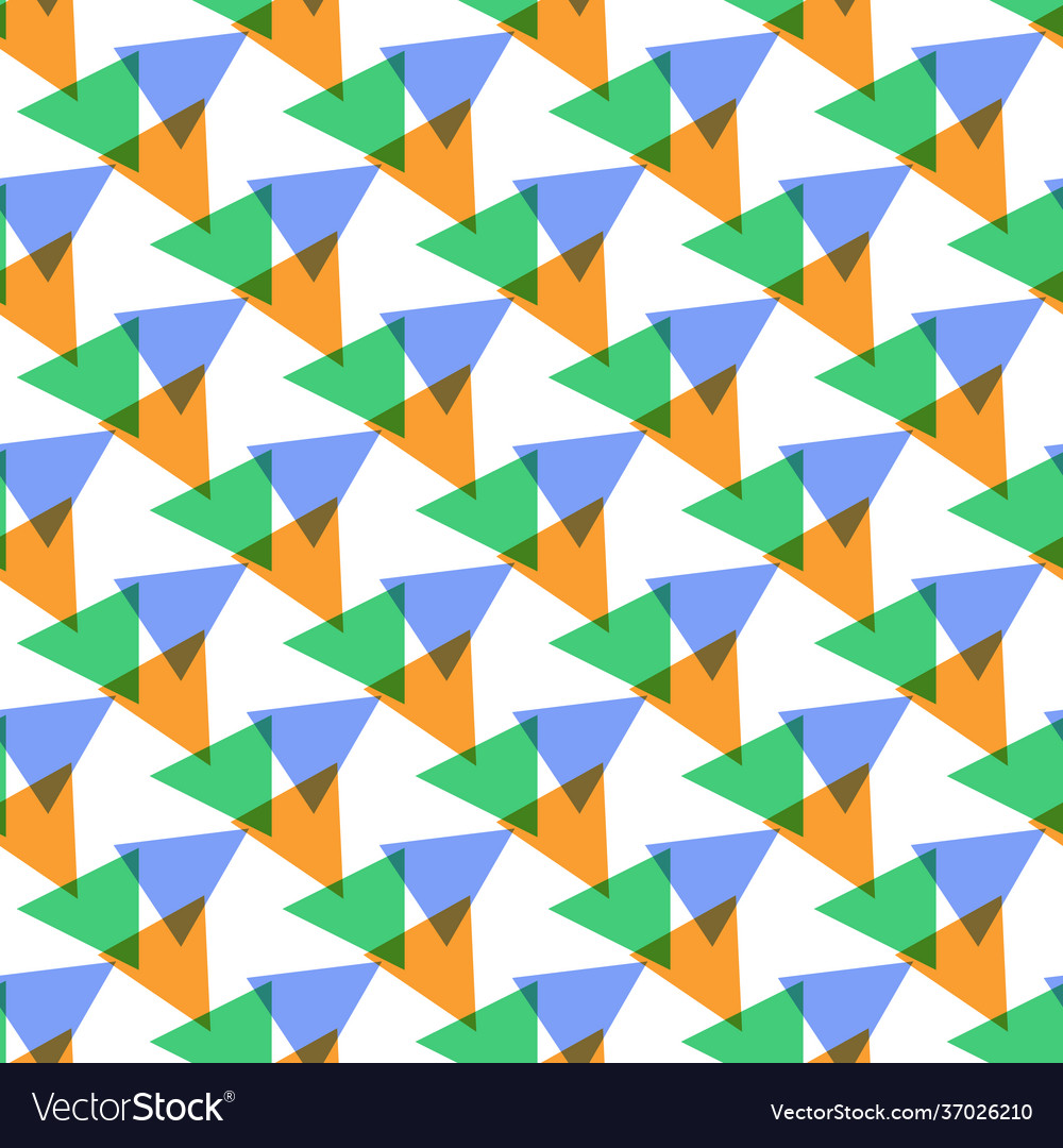 Seamless color geometric triangle pattern