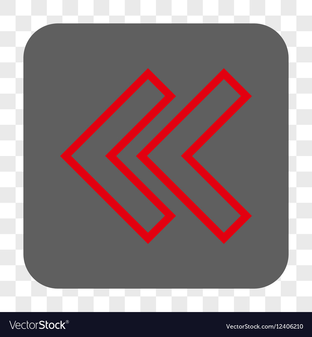 Shift left rounded square button