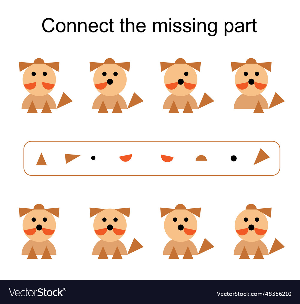 Task for the development of attention and logic vector image Task for the development of attention and logic