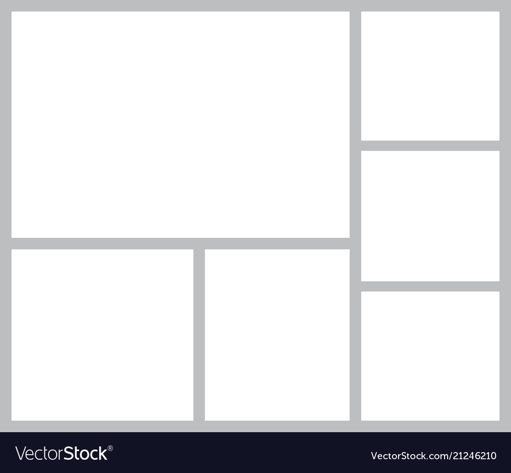Templates collage frames for photo vector image Templates collage frames for photo