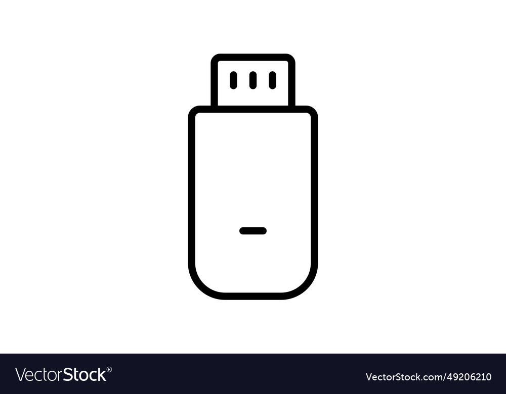 Usb icon related to device computer vector image Usb icon related to device computer