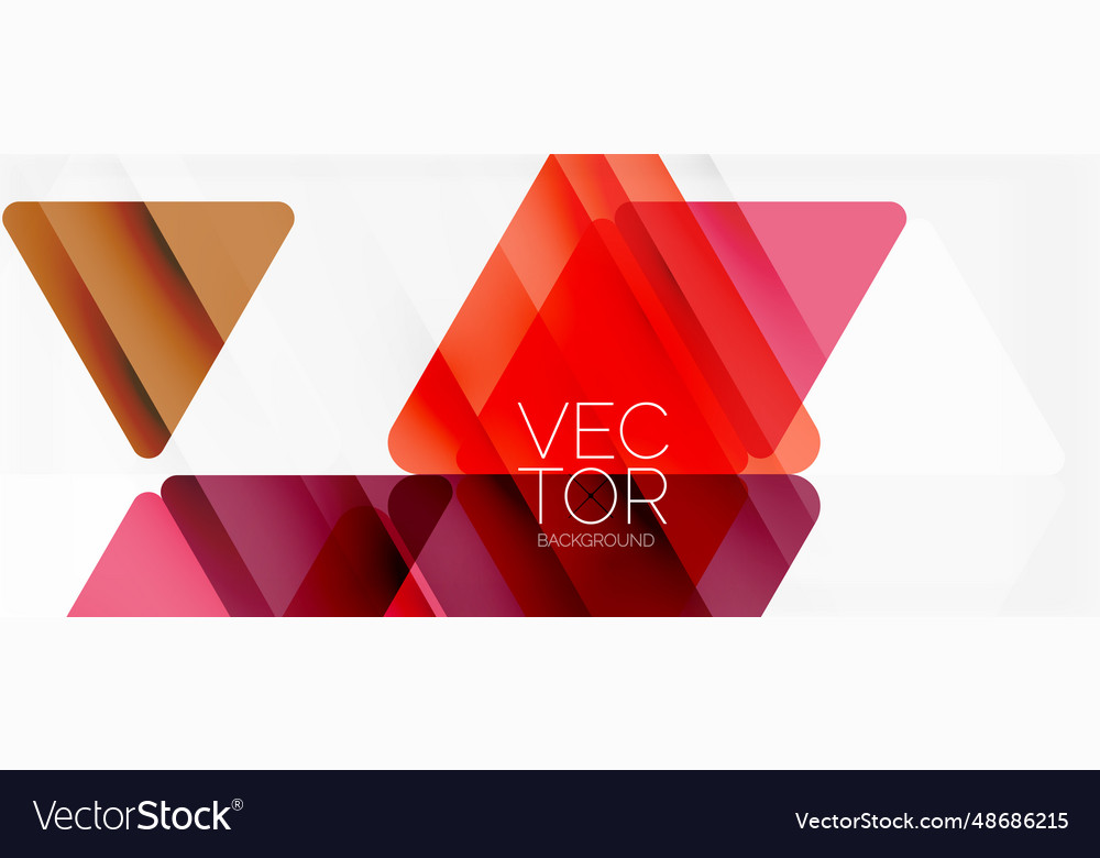Abstract background color transparent triangles Vector Image Abstract background color transparent triangles