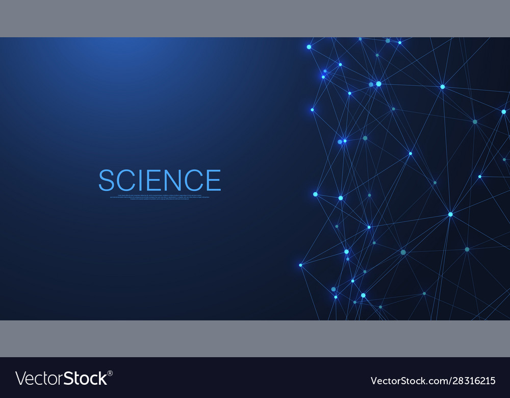 Abstract digital network connection structure Vector Image