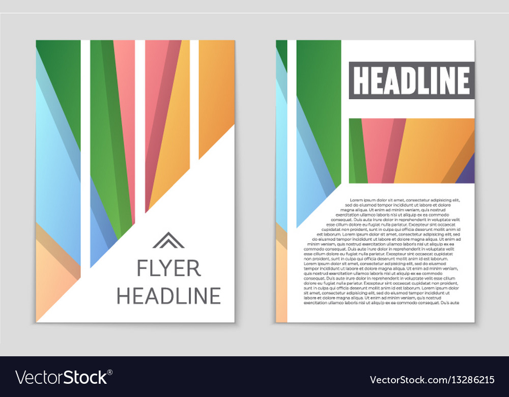 Abstract layout background set for art