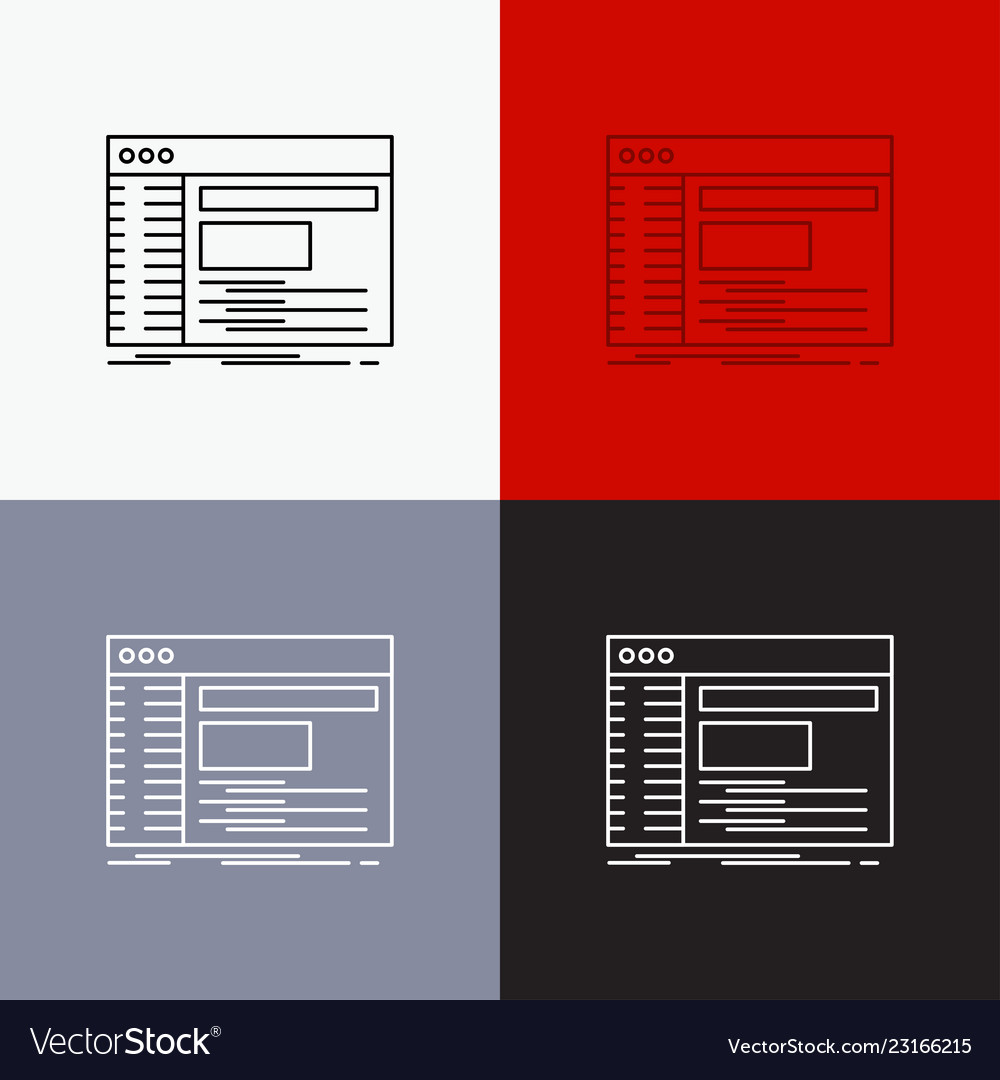 Admin console panel root software icon over vector image Admin console panel root software icon over