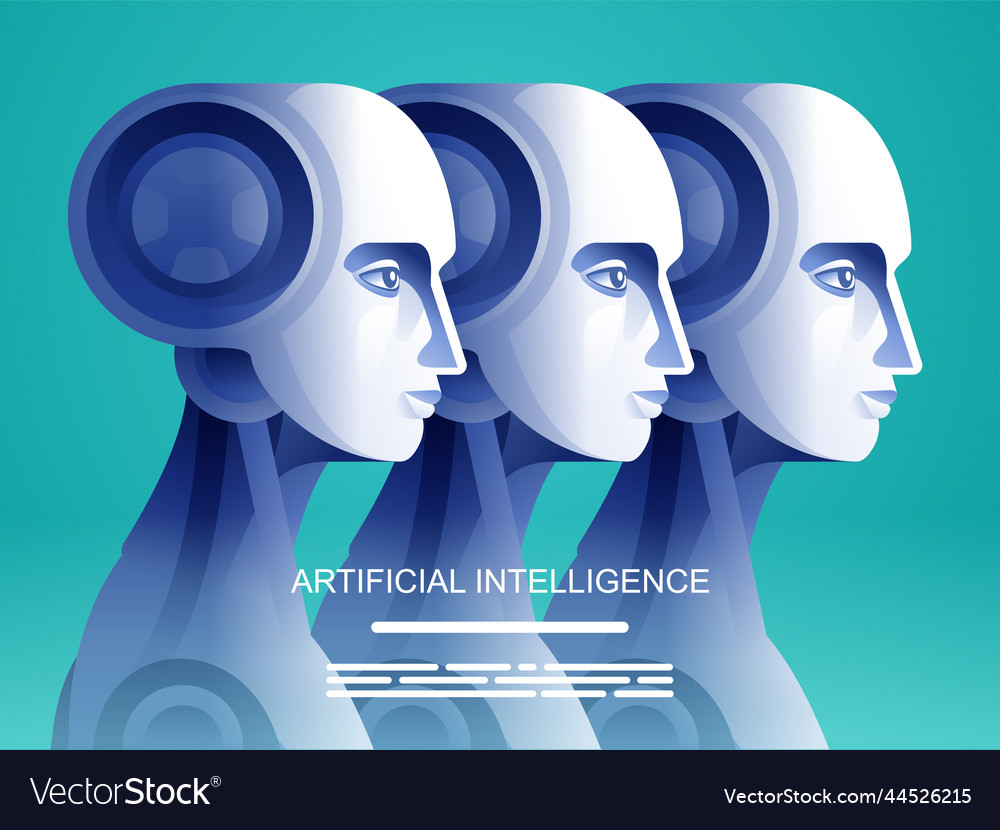 Artificial Intelligence Robot Vs Human Royalty Free Vector Artificial Intelligence Robot Vs Human Royalty Free Vector
