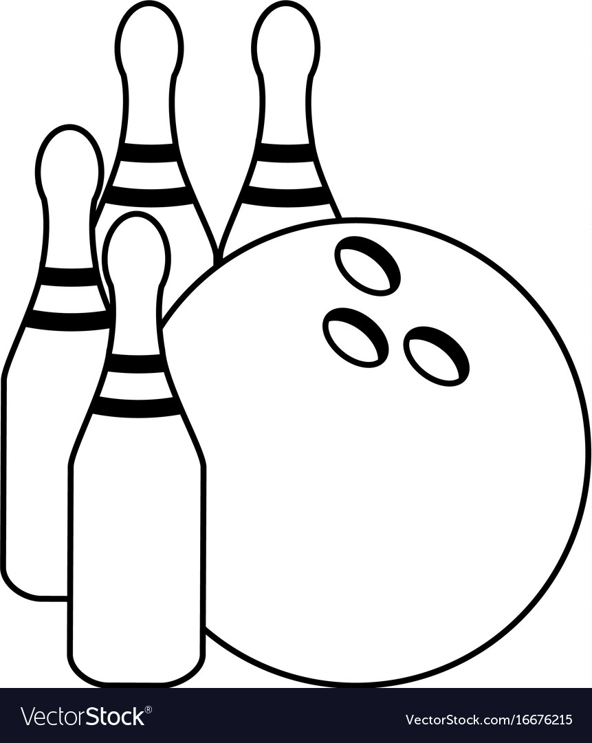 Bowling icon image Royalty Free Vector Image - VectorStock