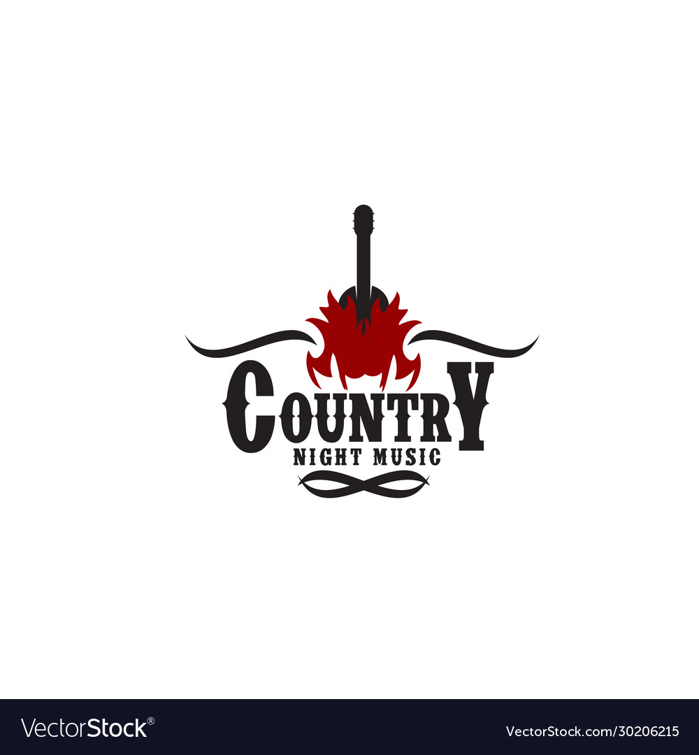 Country Music Festival Logo Design Vorlage