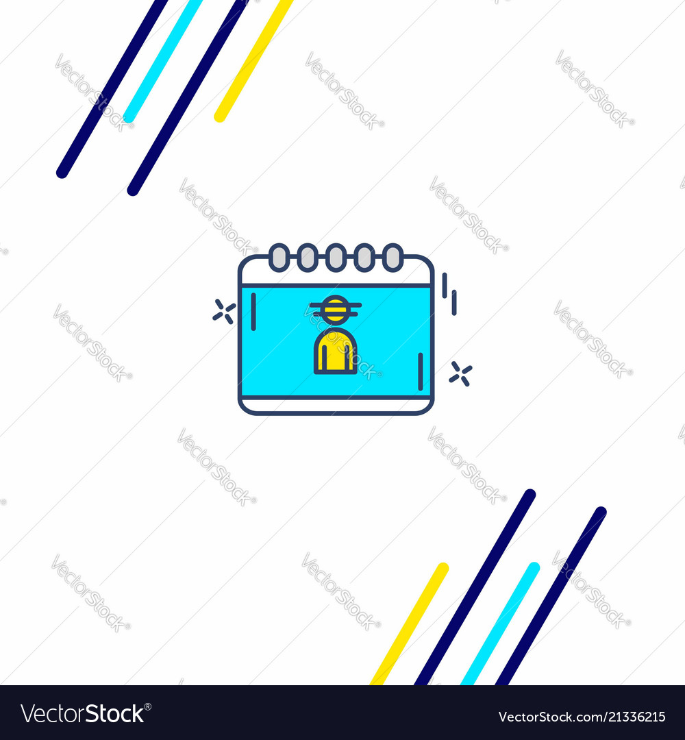 Cyber security icon with unique style