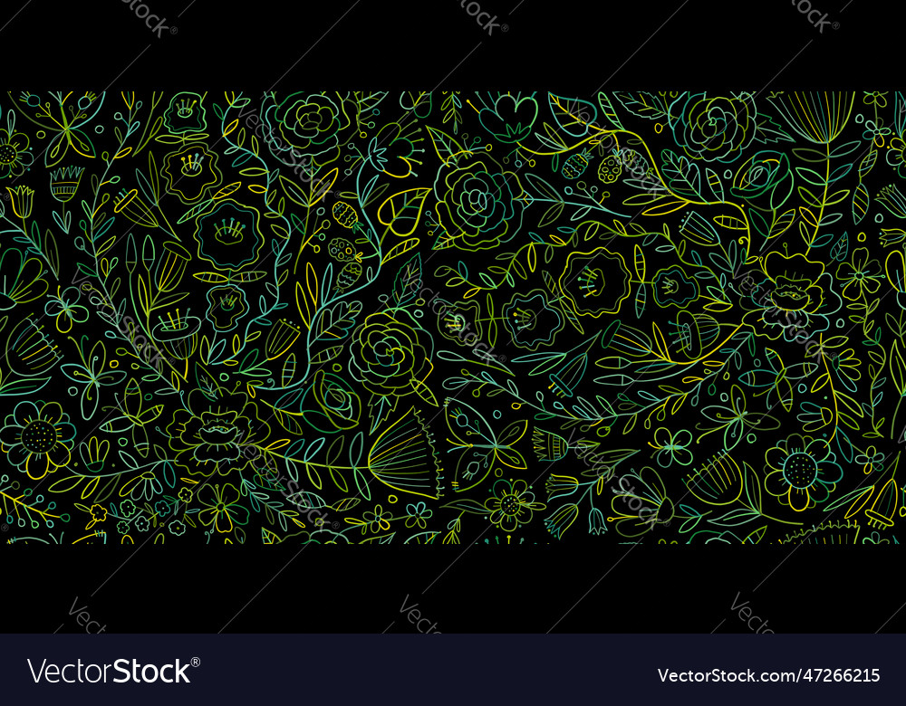 Floral garden spring concept background seamless