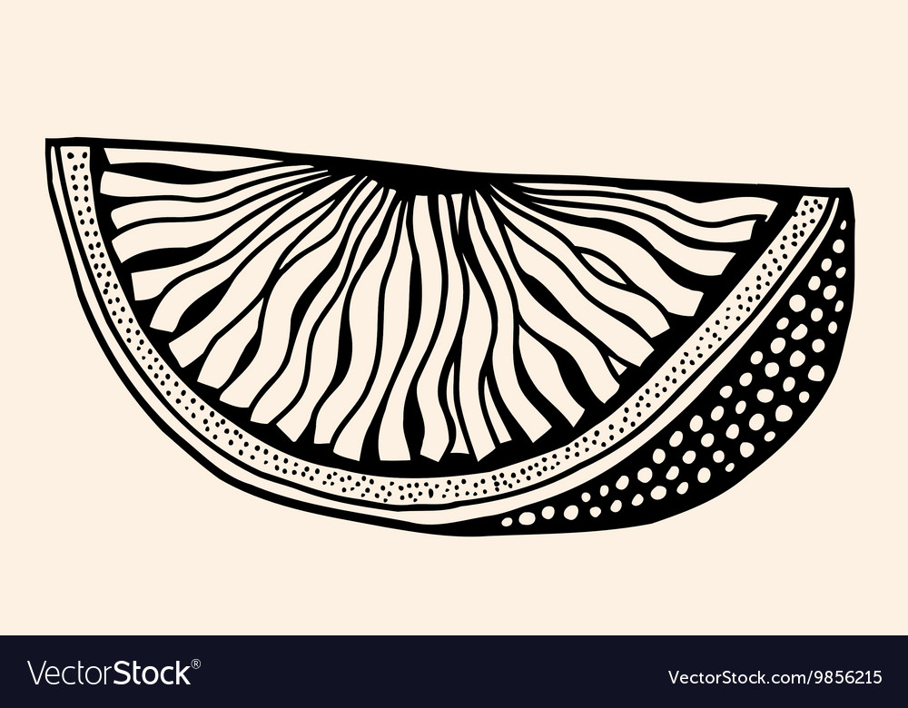 Fruit with abstract pattern