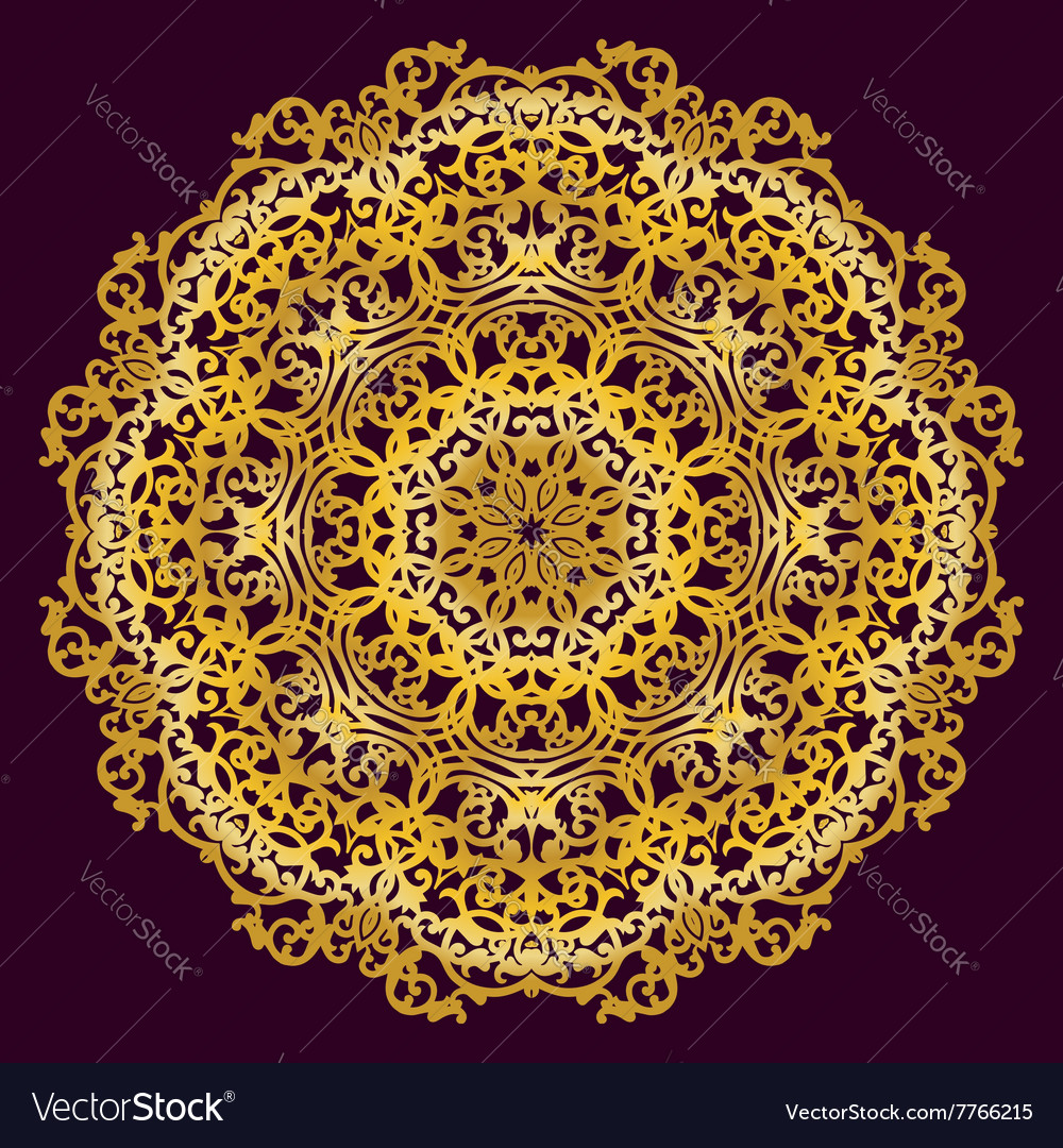 Gold circular pattern