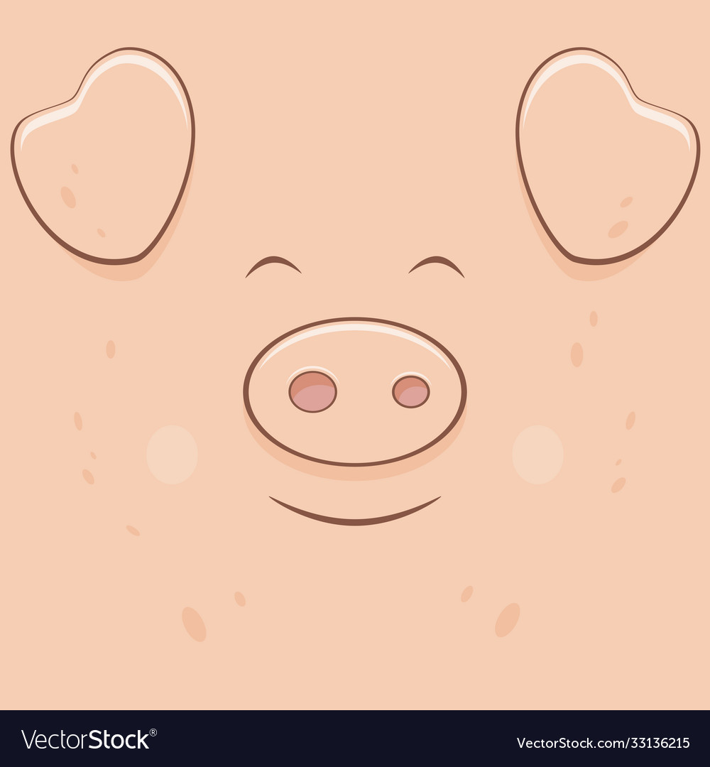 Happy pig face