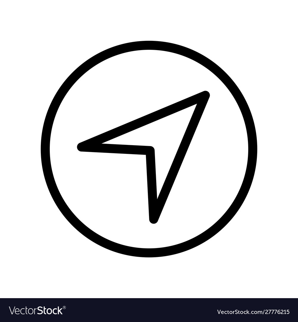 Navigation icon with white background