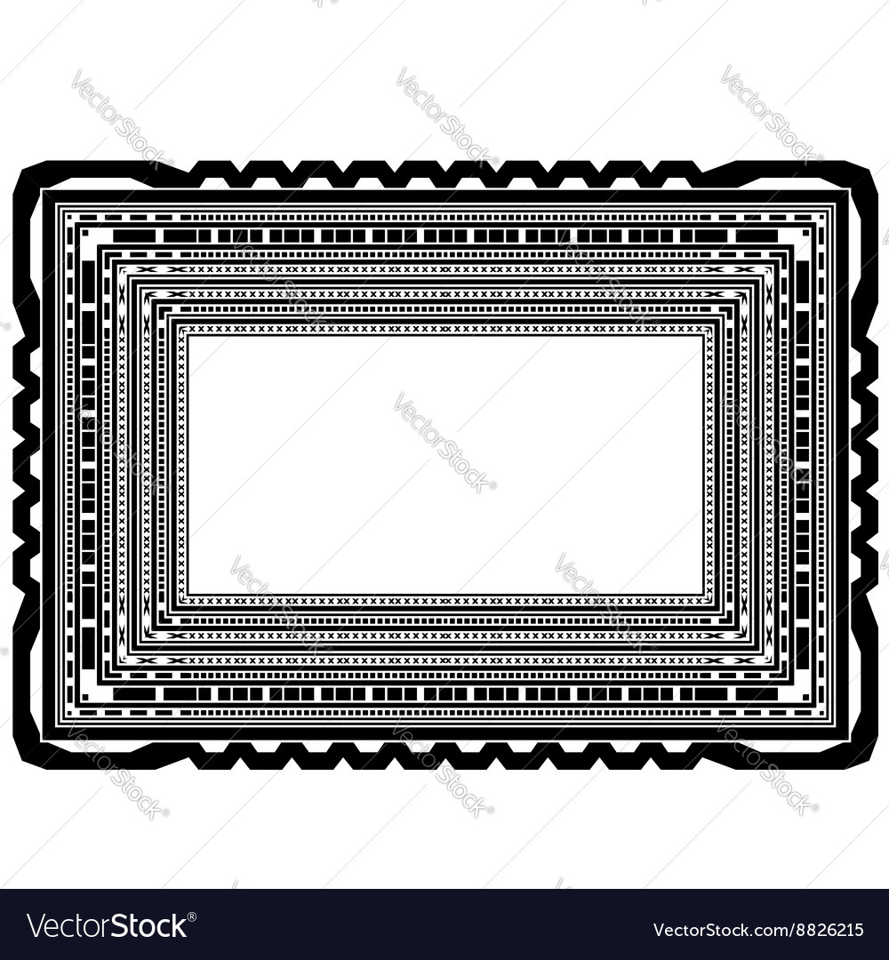 Rectangular decorative frame