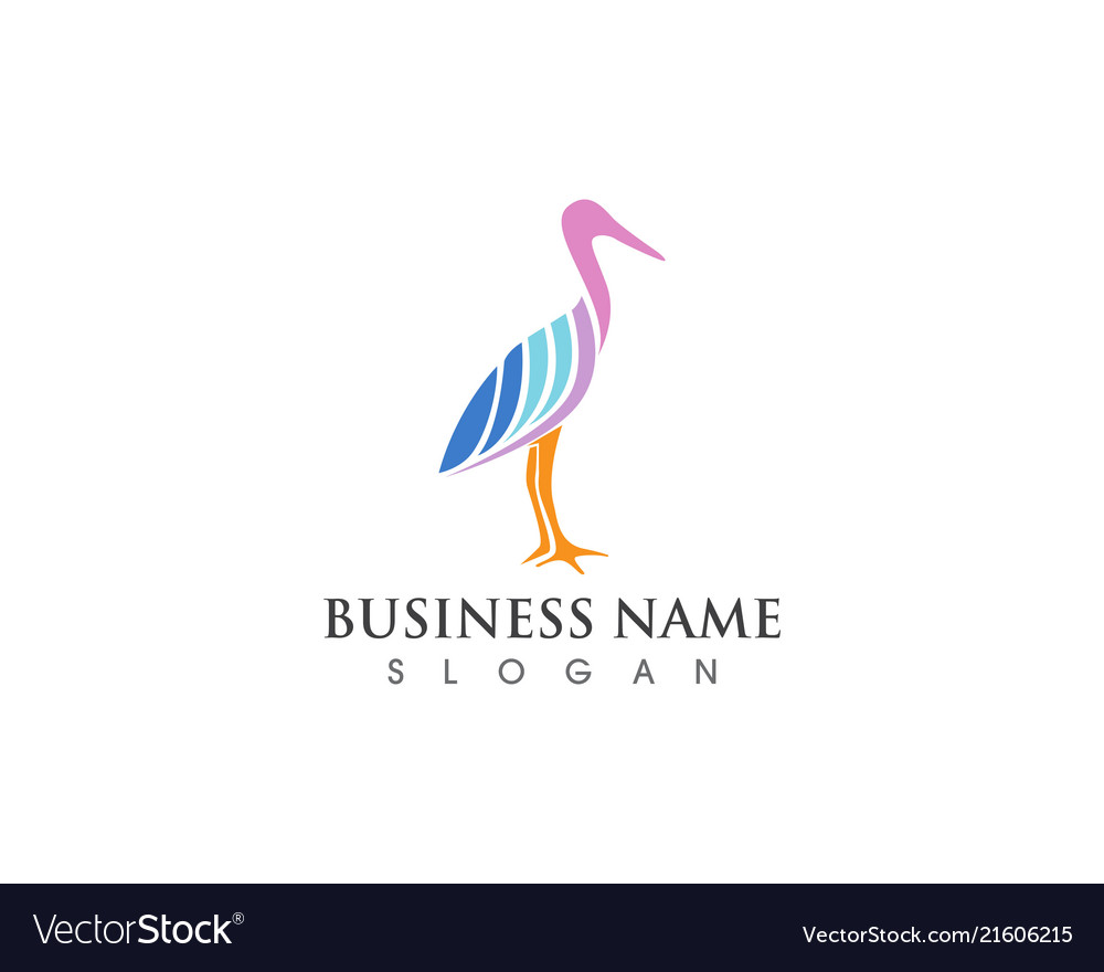 Swan logo template Royalty Free Vector Image - VectorStock