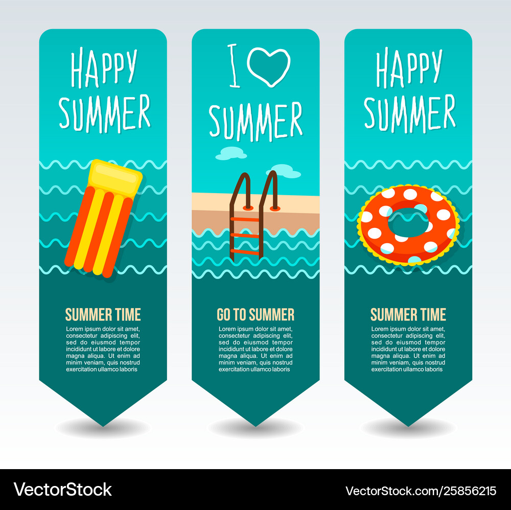 Travel And Vacation Banners Royalty Free Vector Image