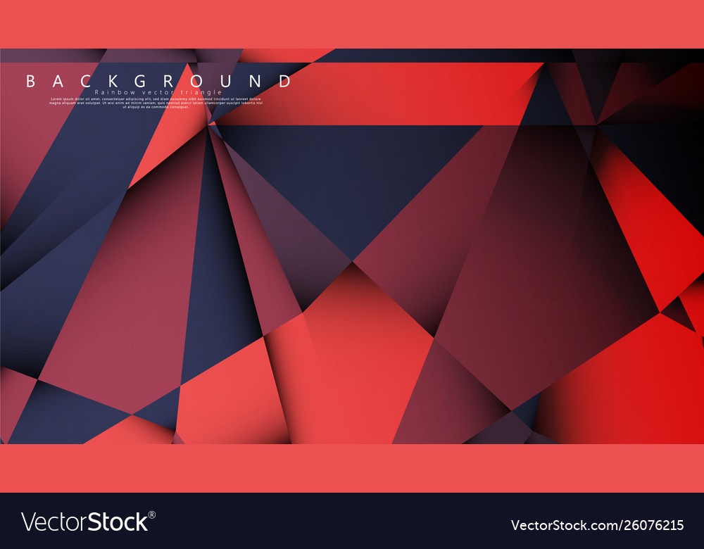 Triangle background with a combination dark vector image Triangle background with a combination dark