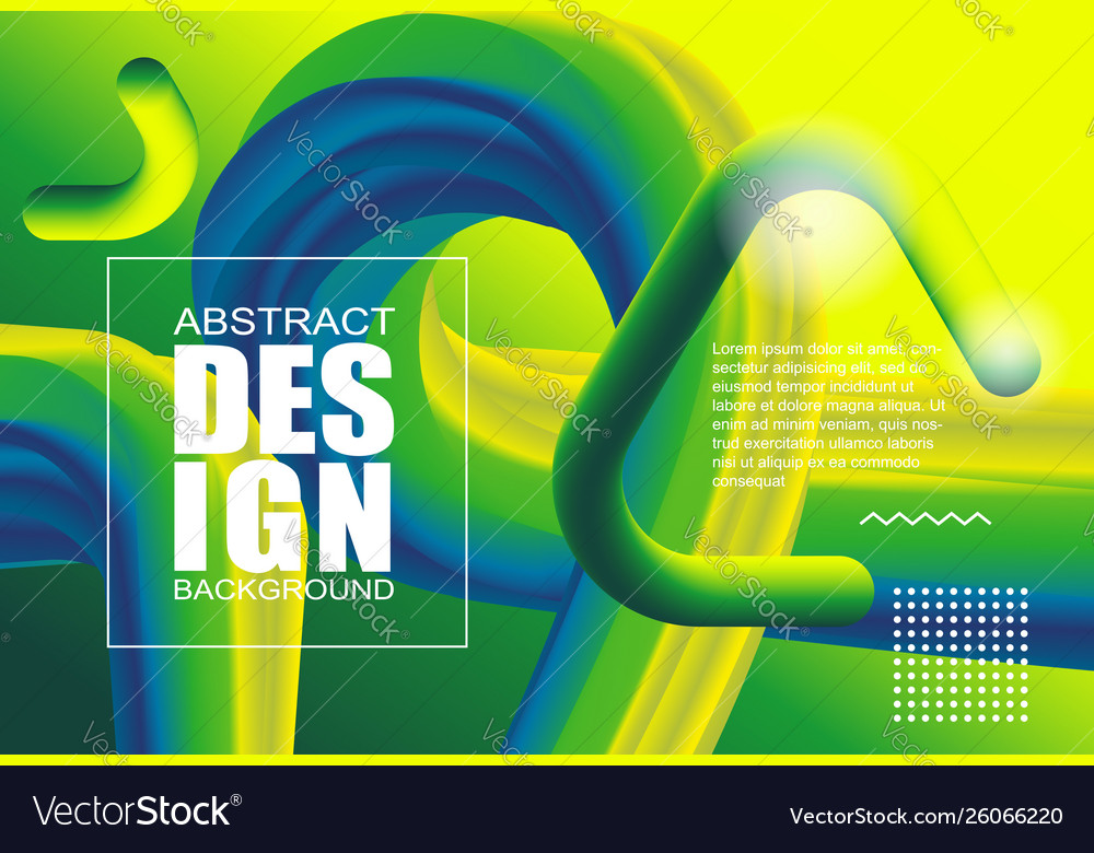 Abstract modern design 3d flow shape Vector Image Abstract modern design 3d flow shape