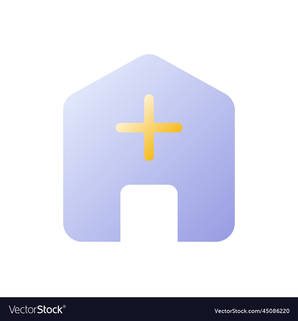 Add address flat gradient two-color ui icon Vector Image Add address flat gradient two-color ui icon