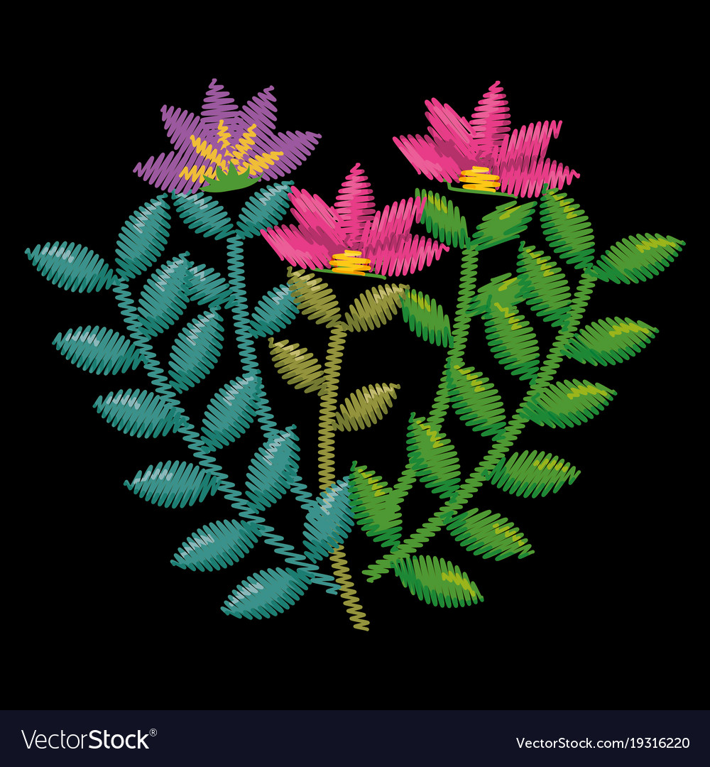 Beautiful floral decoration icon