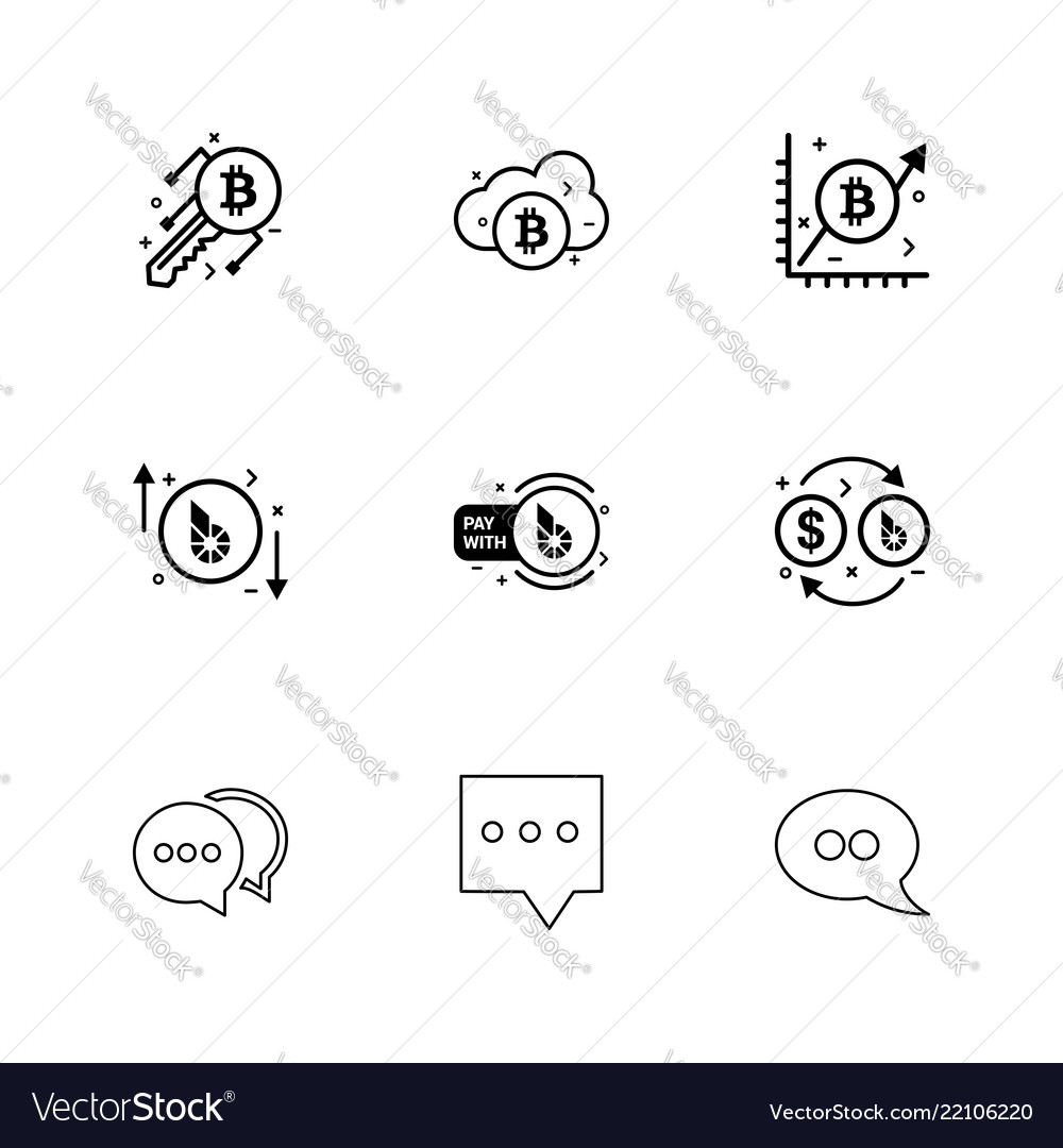 Bit coin key crypto currency cloud graph