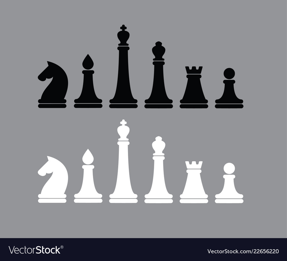 Chess Figures - Black & White