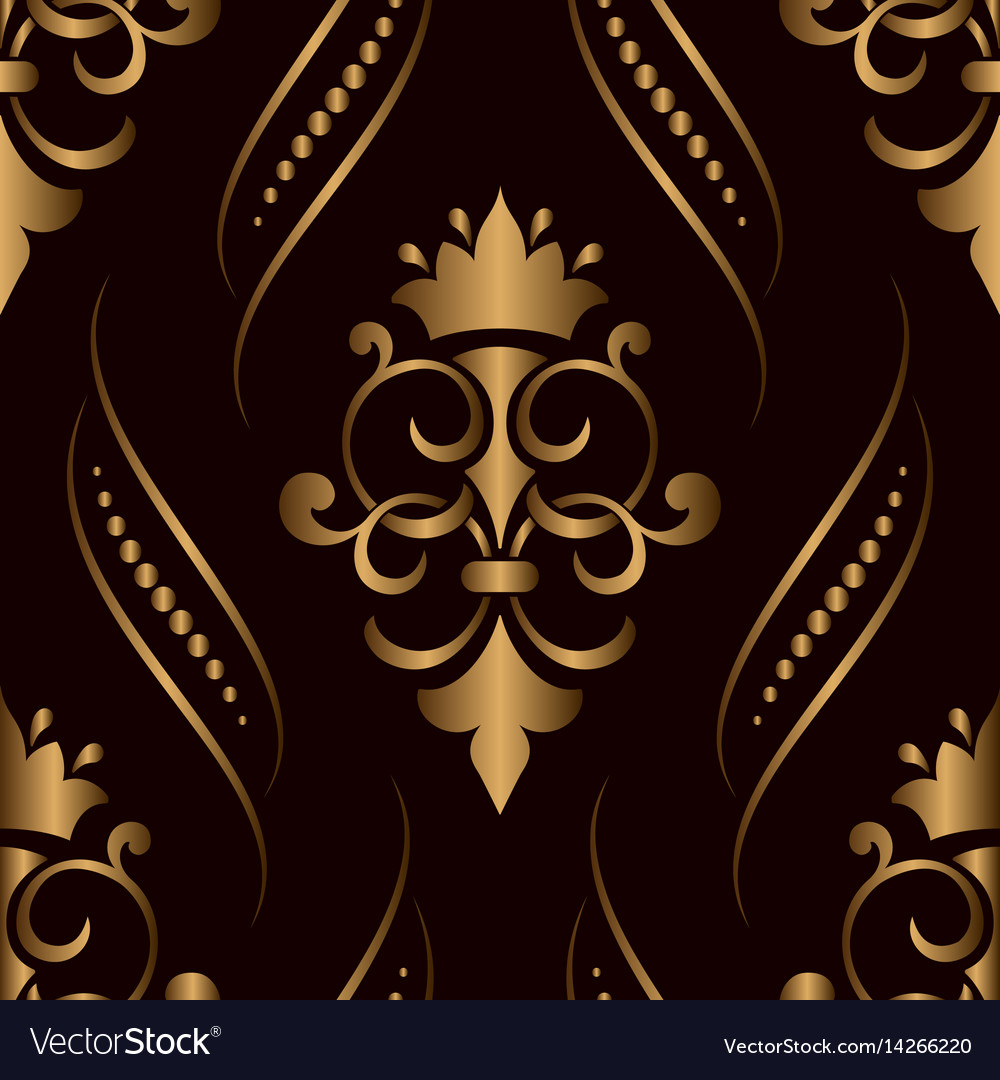 Golden Damask Pattern