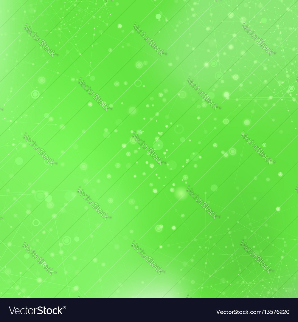 Green technology background with particle