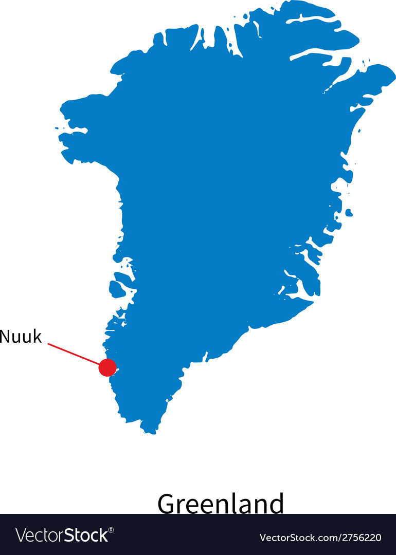 Greenland & Nuuk Map