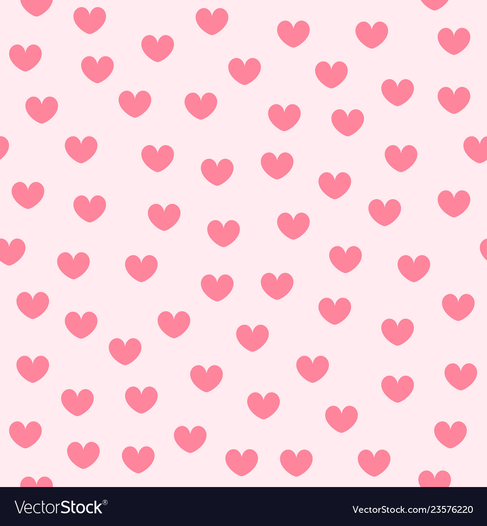 Heart background seamless pattern Royalty Free Vector Image